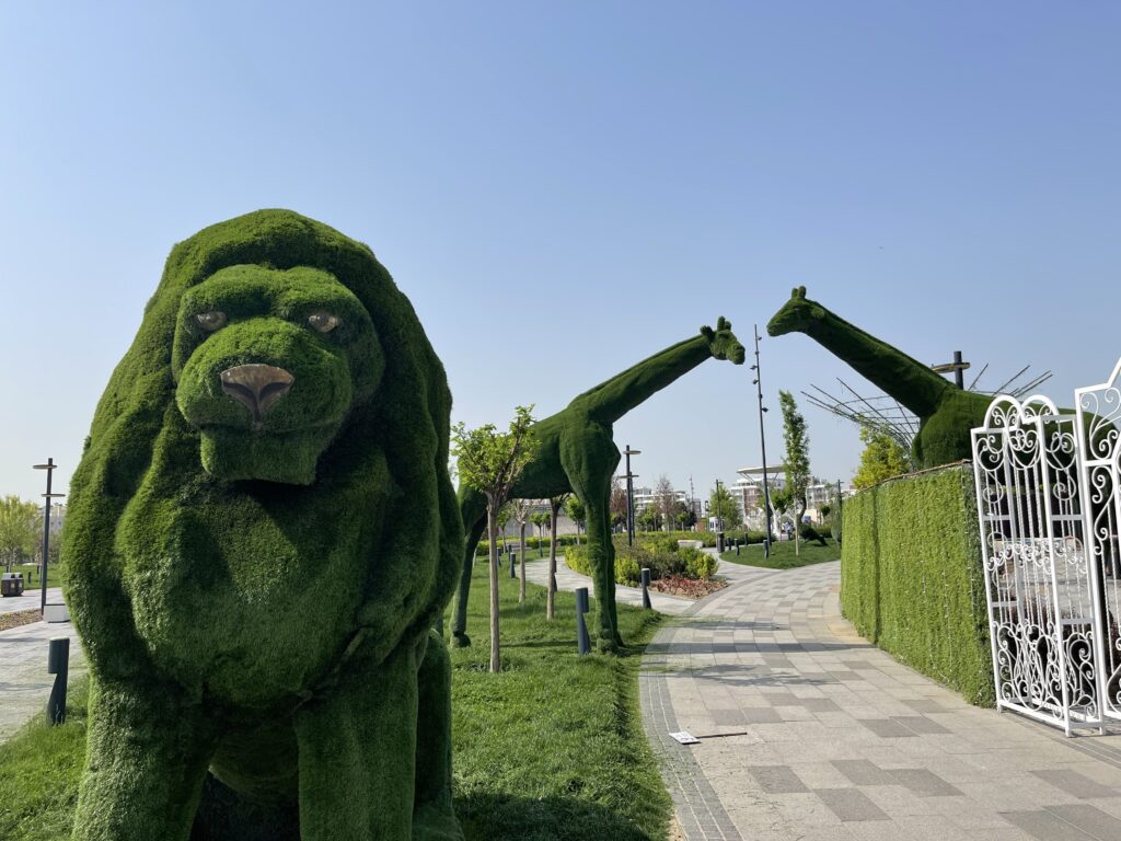 Tashkent City Park Lion Topiary