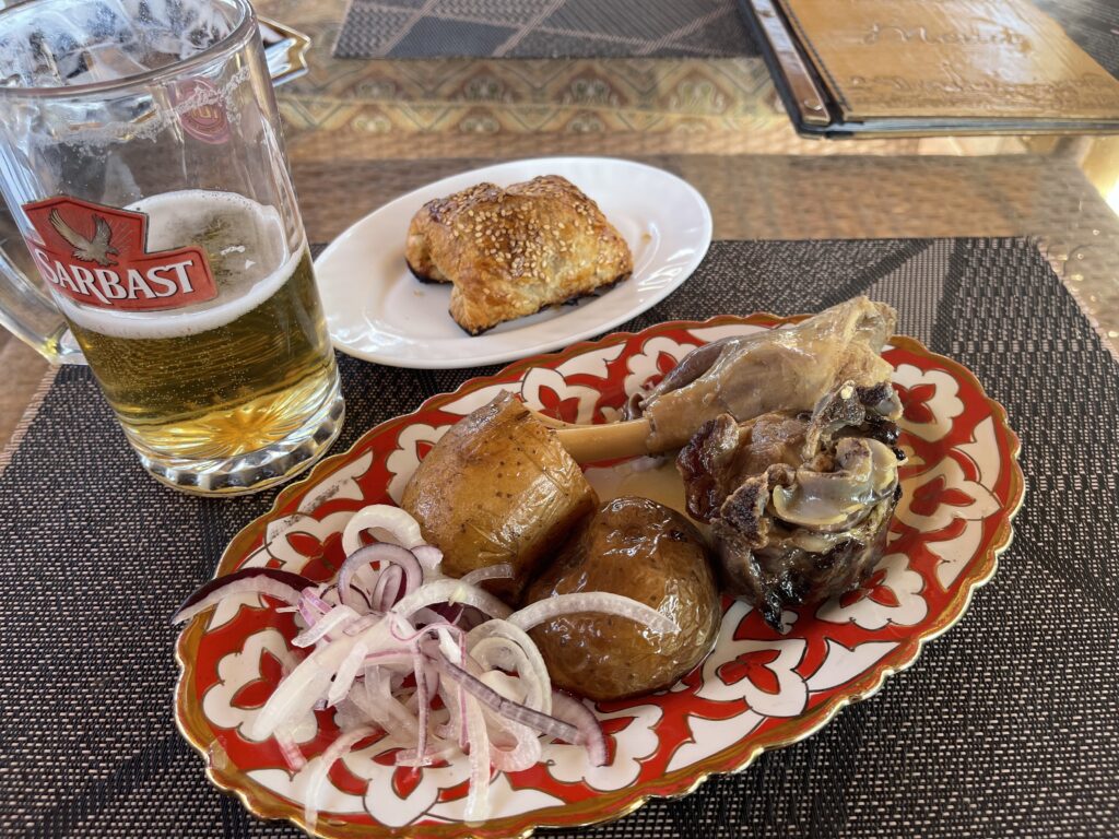 Kazan kebab and somsa