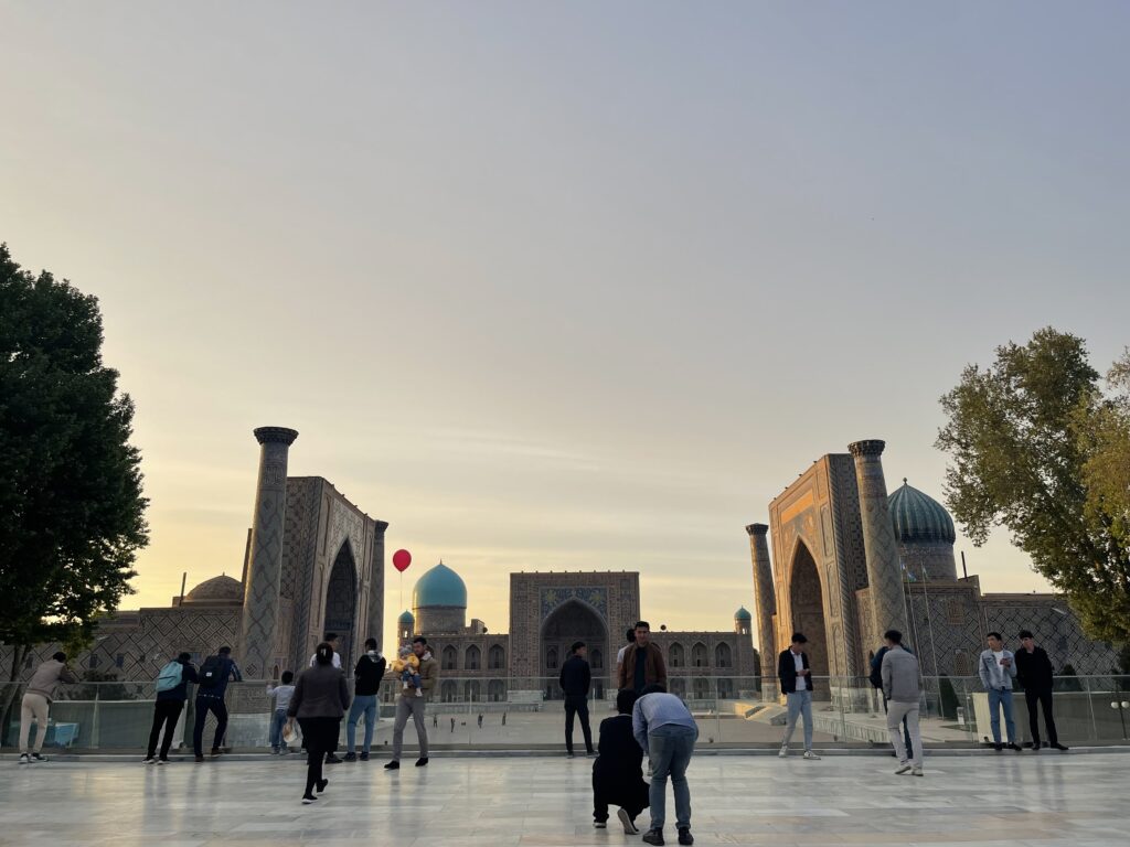 Samarkand's Registan in April