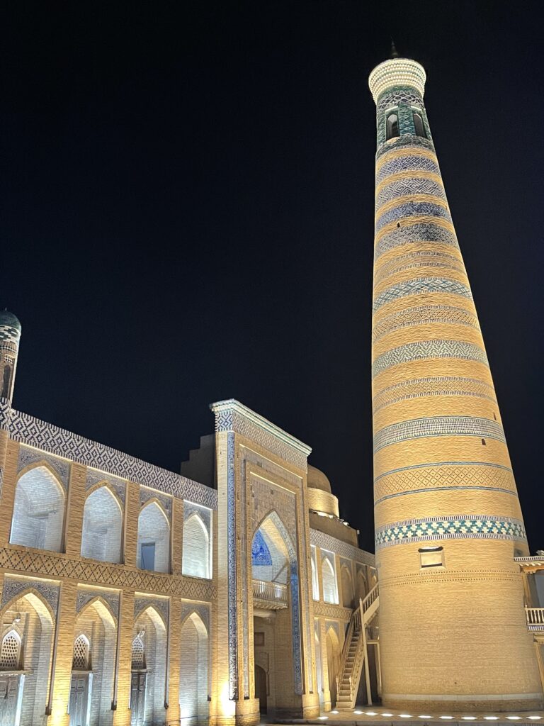 Islam Khoja Minaret at Night